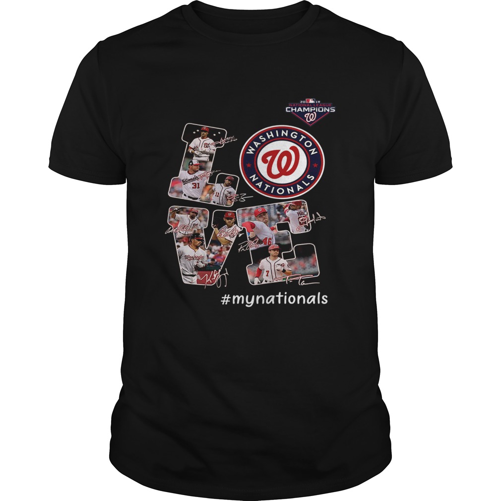 Love Washington Nationals My Nationals Signatures shirt