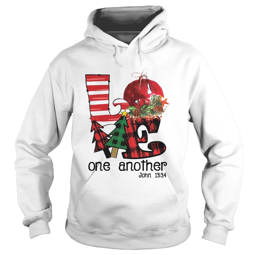 Love one another John 1334 Christmas Hoodie