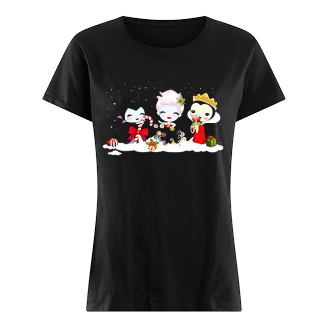 Maleficent Ursula Evil Queen Merry Christmas Classic Women's T-shirt