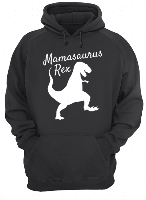 Mama Saurus Rex Family Dinosaur Christmas Pajamas Unisex Hoodie