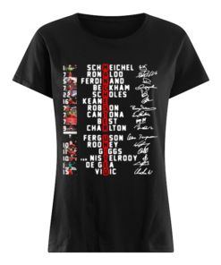 Manchester United Football Club Players Legends signature  Classic Women's T-shirt