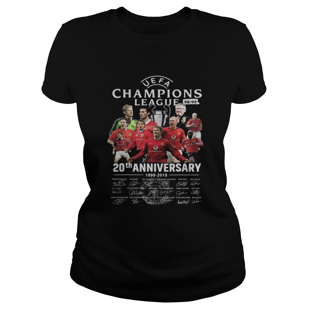 Manchester United UEFA Champions League 98 99 20th Anniversary Signatures Classic Ladies