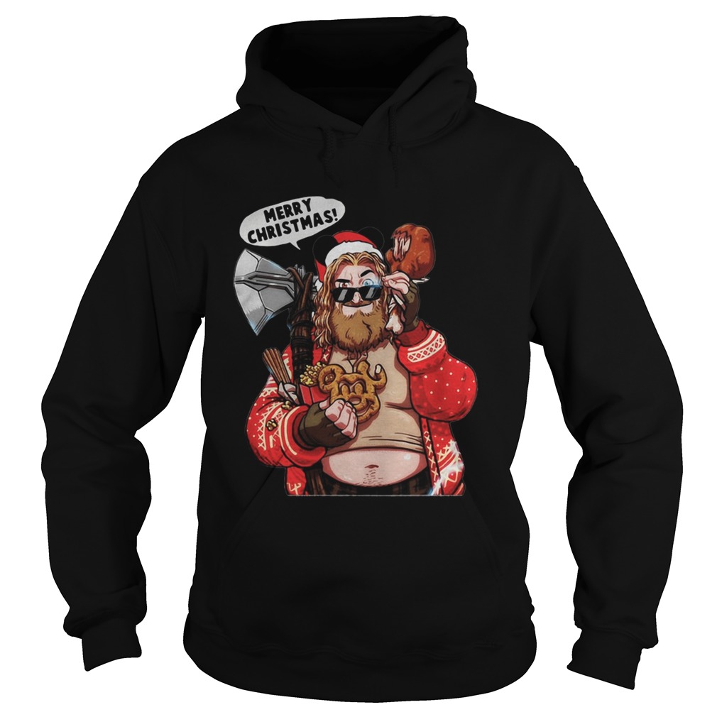 Marvel Avengers endgame Fat Thor Merry Christmas Hoodie