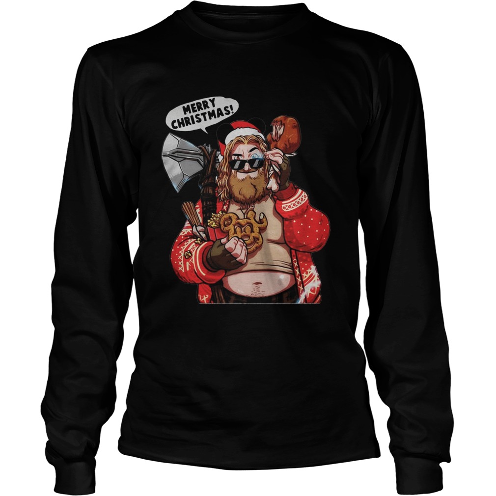 Marvel Avengers endgame Fat Thor Merry Christmas LongSleeve