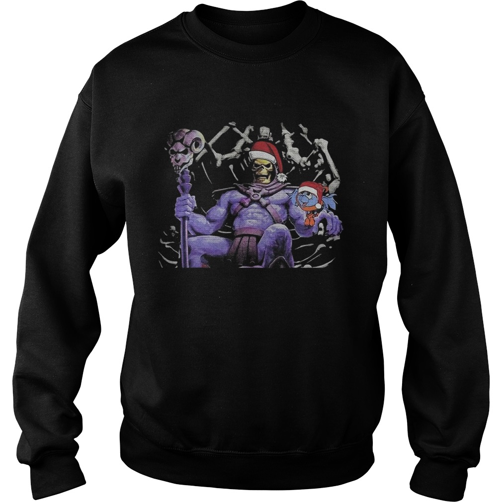 Master Of The Universe Skeletor knitting pattern 3D print ugly Christmas Sweatshirt