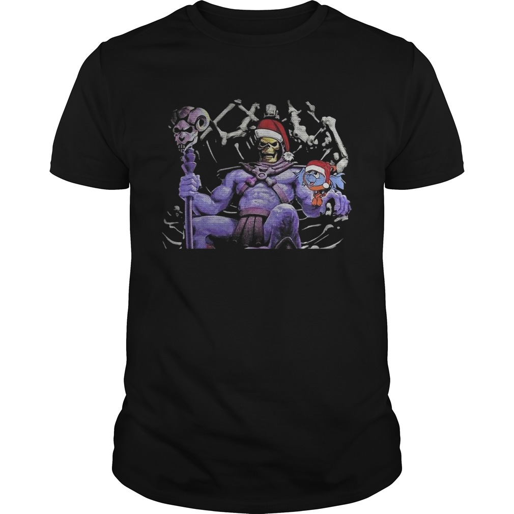 Master Of The Universe Skeletor knitting pattern 3D print ugly Christmas shirt