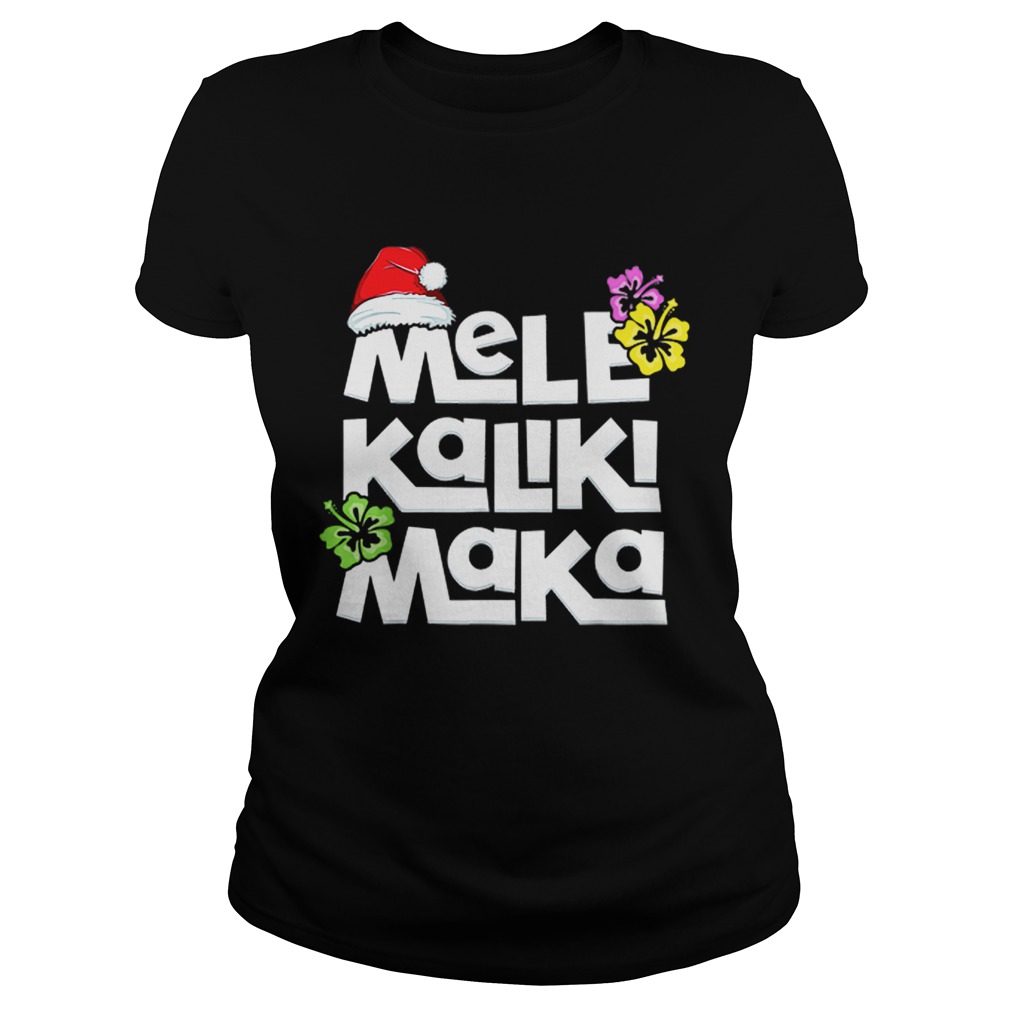 Mele Kalikimaka Hawaiian Christmas Classic Ladies