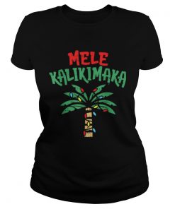 Mele Kalikimaka Palm Tree Hawaiian Christmas In July  Classic Ladies