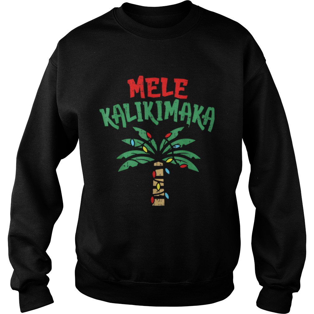 Mele Kalikimaka Palm Tree Hawaiian Christmas In July Sweatshirt