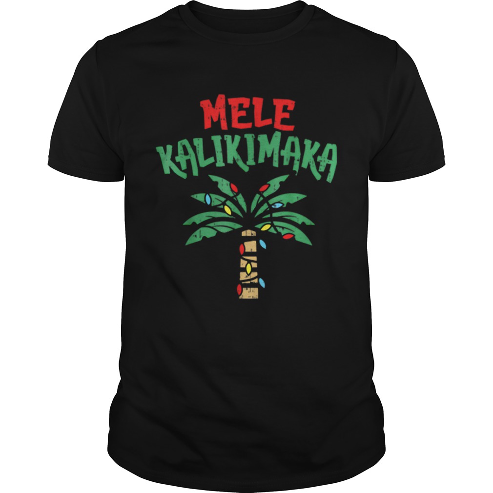 Mele Kalikimaka Palm Tree Hawaiian Christmas In July shirt