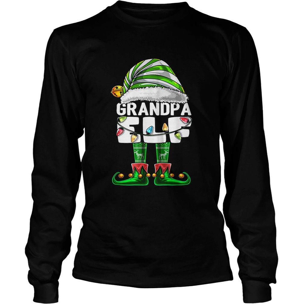 Mens Grandpa Elf Matching Family Christmas Elf Costume Gift Men LongSleeve