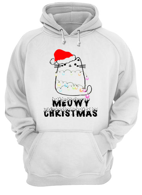 Meowy Christmas Holiday Unisex Hoodie