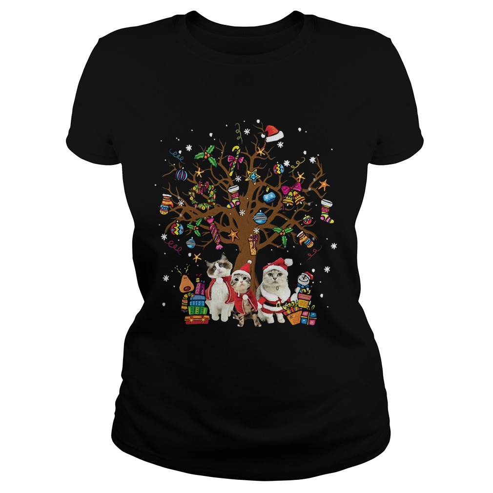 Meowy Merry Christmas Cats Christmas tree Classic Ladies