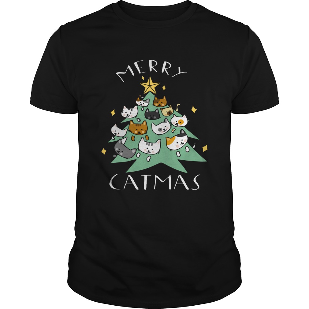 Merry Catmas Funny Cool Christmas shirt