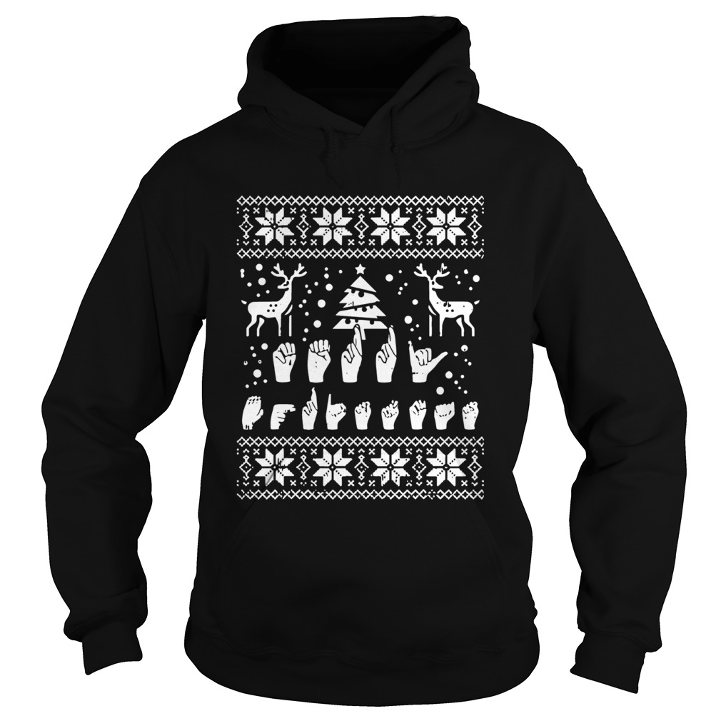 Merry Christmas Sign Language ASL Hoodie