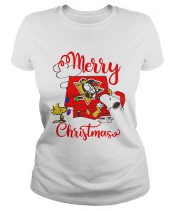 Merry Christmas Snoopy Pittsburgh Penguins  Classic Ladies