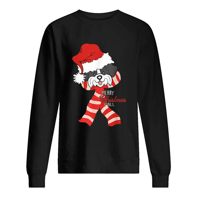 Merry Christmas Y’all Santa Shih Tzu Dog Xmas lover gift Unisex Sweatshirt