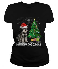 Merry Dogmas Schnauzer Christmas dog decor Xmas tree  Classic Ladies