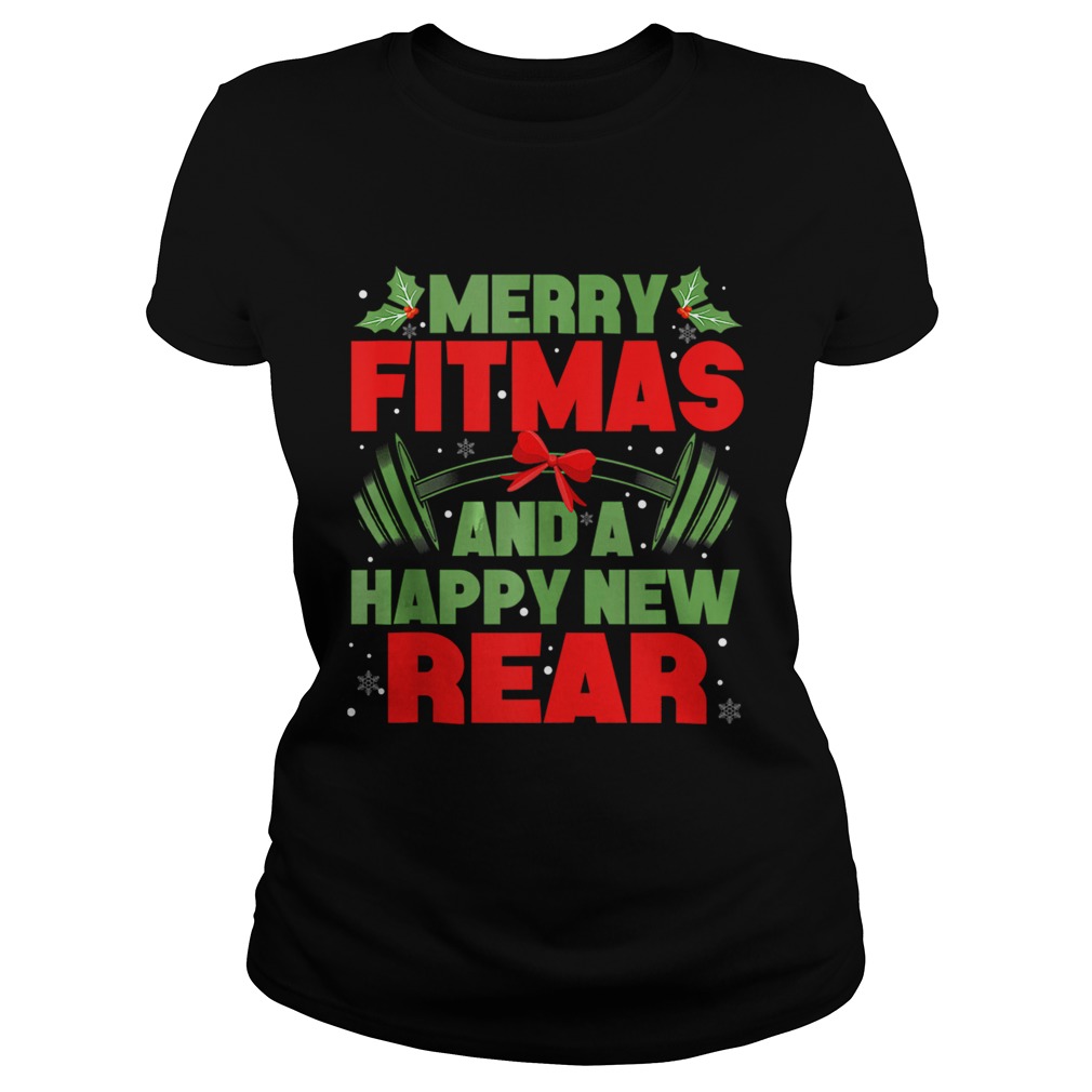 Merry Fitmas and a Happy New rear Christmas Holiday Workou Classic Ladies