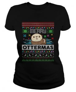 Merry Ottermas Ugly Christmas  Classic Ladies