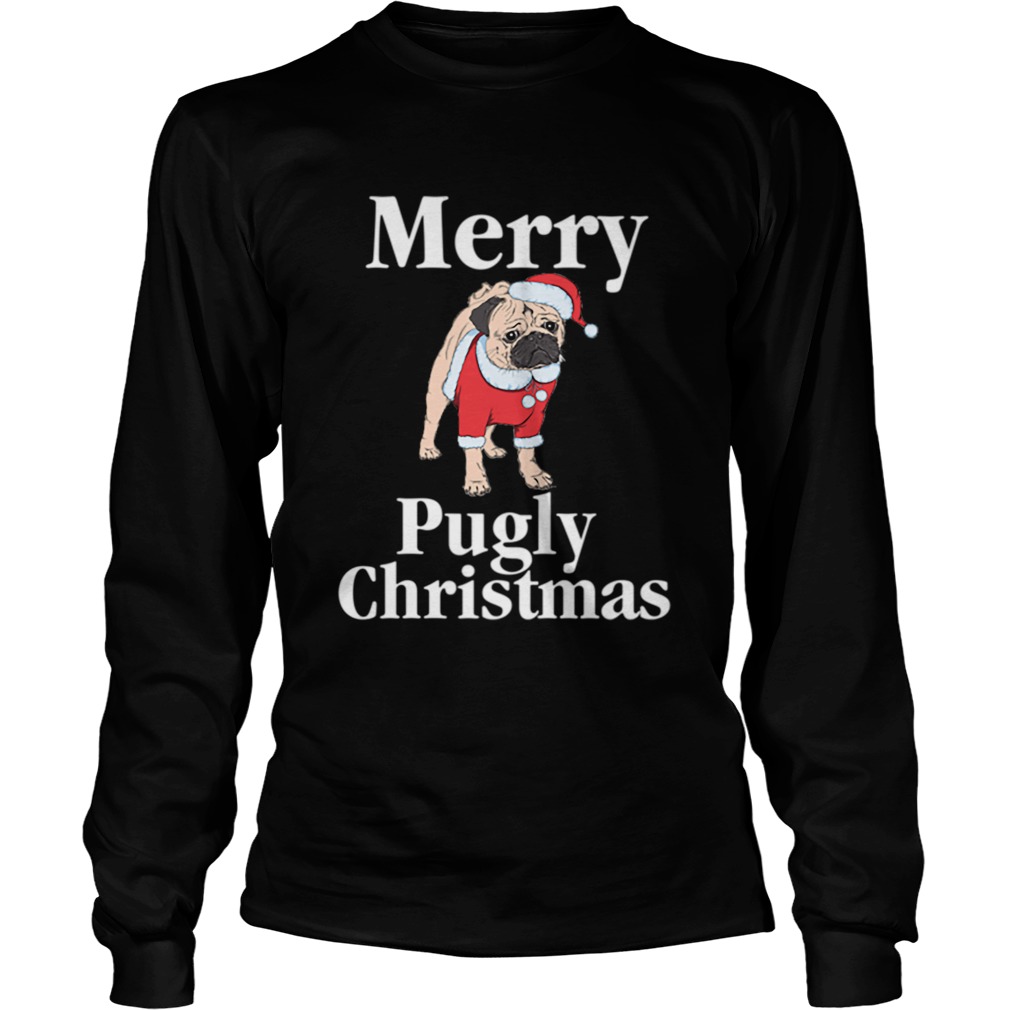 Merry Pugly Christmas Pug Xmas Dog Lover LongSleeve