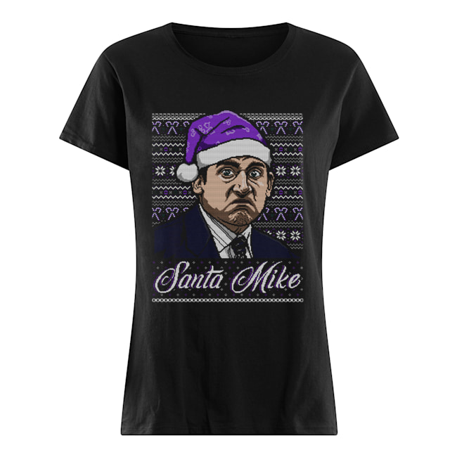 Michael Scott Santa Mike Ugly Christmas Classic Women's T-shirt