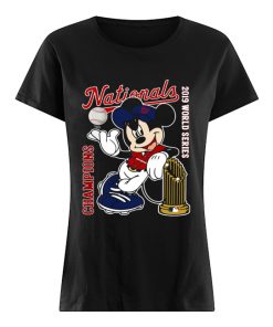 Mickey Mouse Disney Washington Nationals Champions 2019 World Series  Classic Women's T-shirt