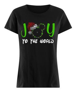 Mickey Mouse Disney joy to the world ugly christmas  Classic Women's T-shirt