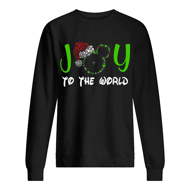 Mickey Mouse Disney joy to the world ugly christmas Unisex Sweatshirt