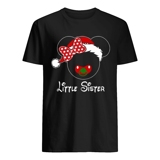 Minnie Santa Claus Little Sister Family Christmas Toddler shirt