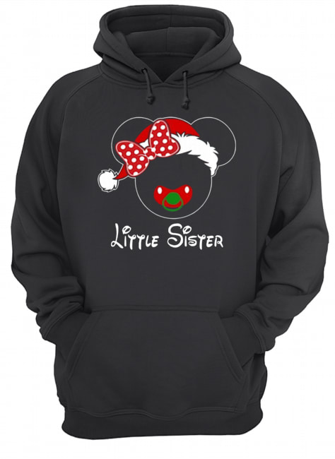 Minnie Santa Claus Little Sister Family Christmas Toddler Unisex Hoodie