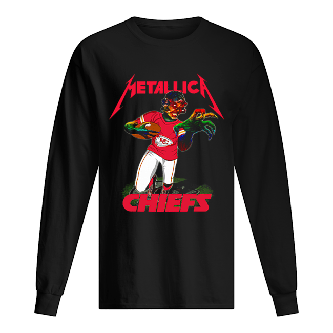 Monster Metallica Kansas City Chiefs Long Sleeved T-shirt 