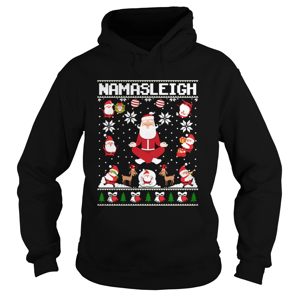 Namasleigh Santa Christmas Hoodie