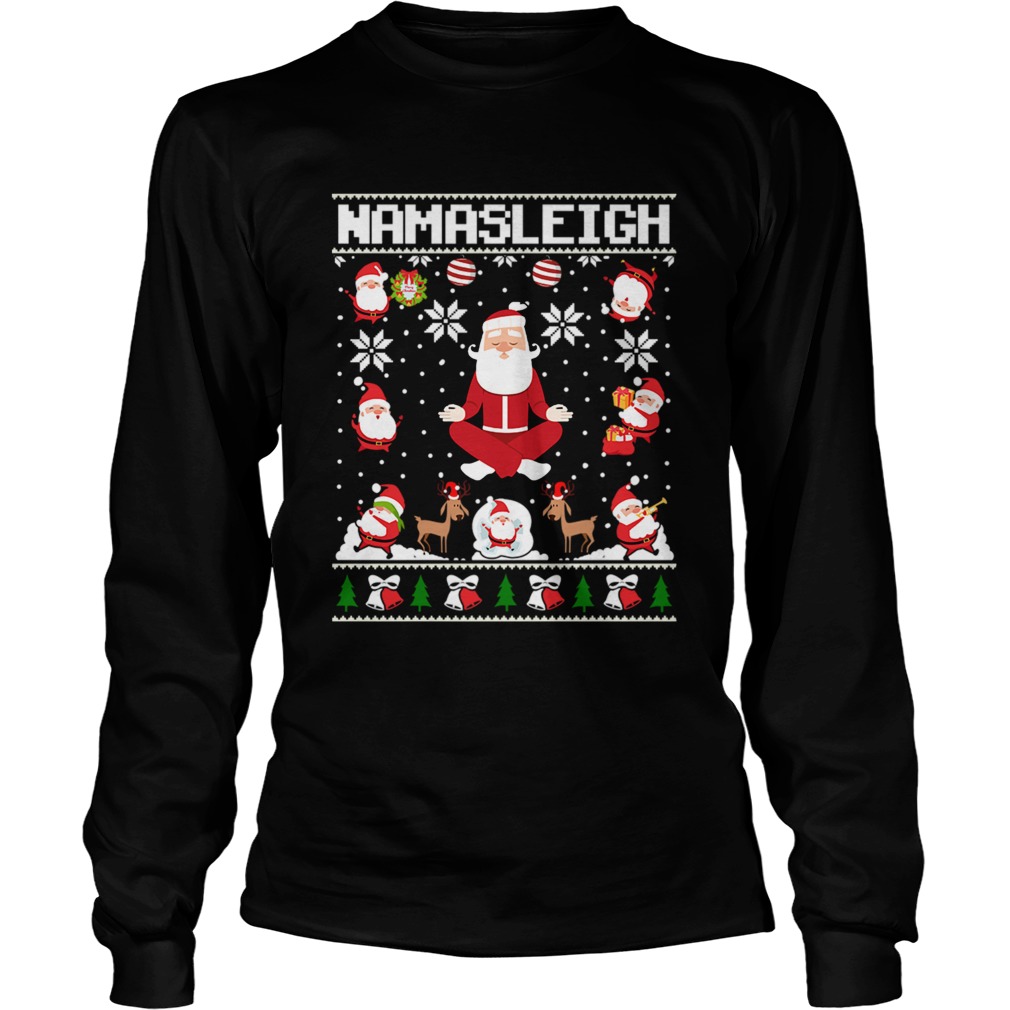 Namasleigh Santa Christmas LongSleeve