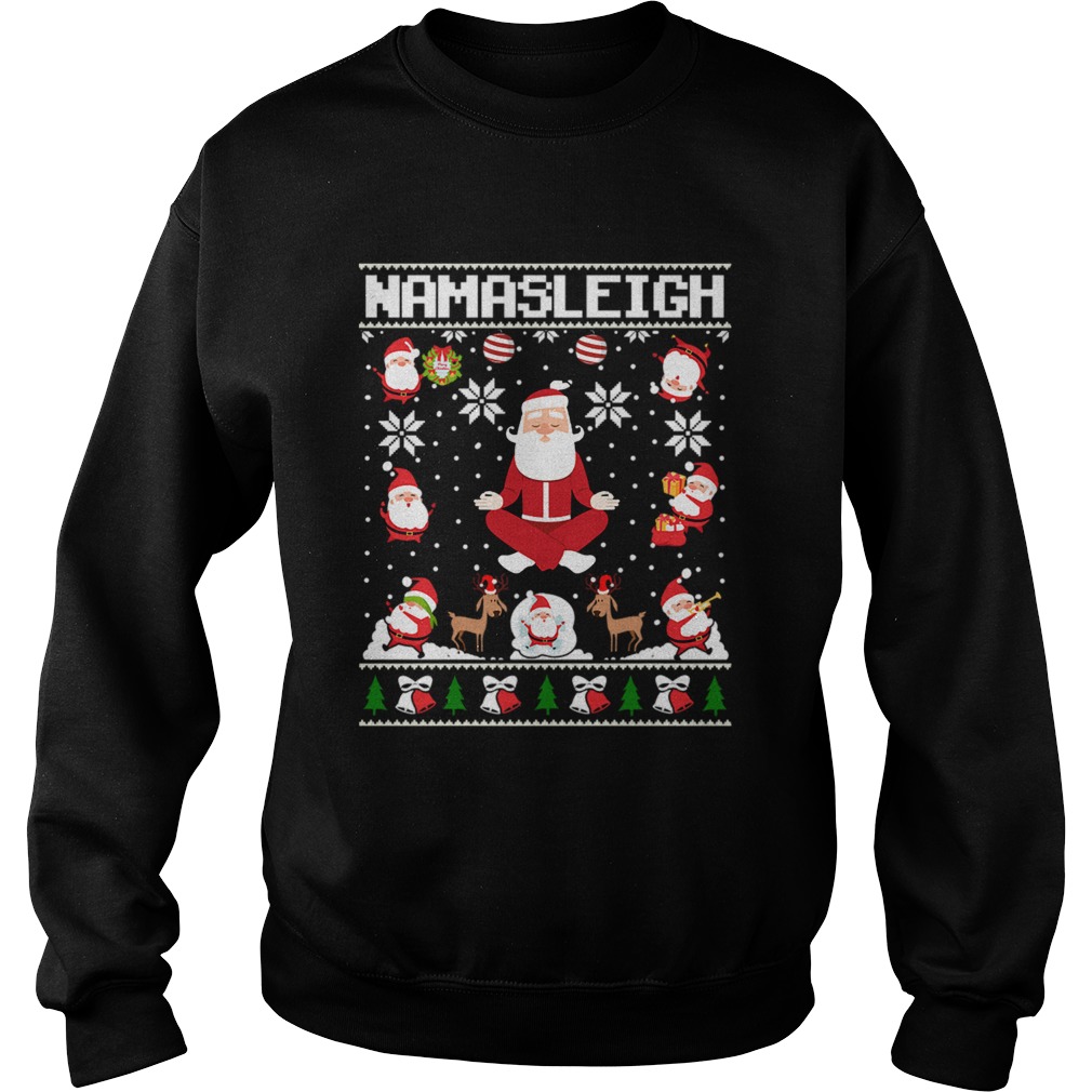 Namasleigh Santa Christmas Sweatshirt