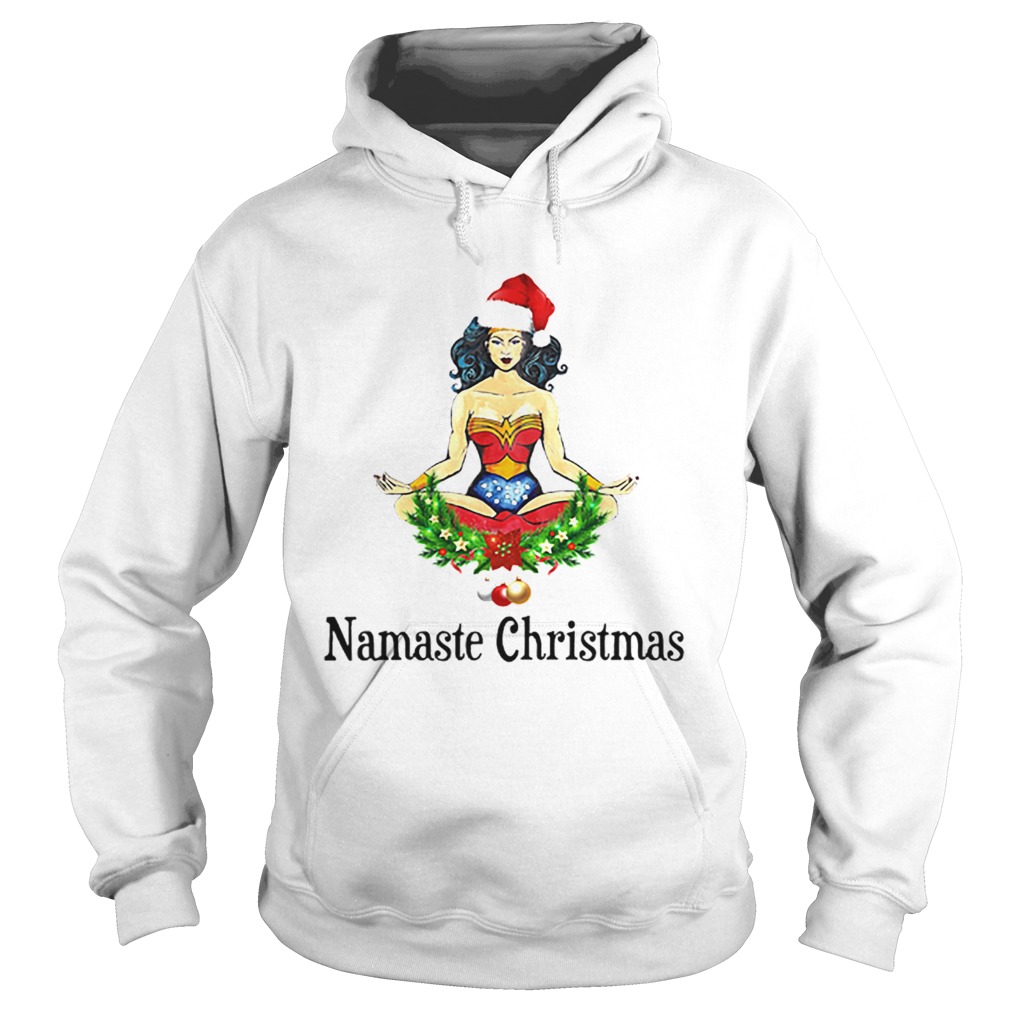 Namaste Christmas Wonder Woman Hoodie