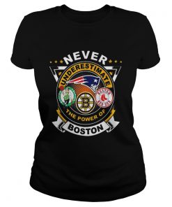 Never underestimate Patriots Celtics Bruins the power of Boston  Classic Ladies