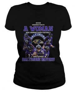 Never underestimate a woman who understands football and loves Baltimore Ravens  Classic Ladies