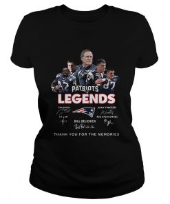 New England Patriots legends thank you for the memories signatures  Classic Ladies