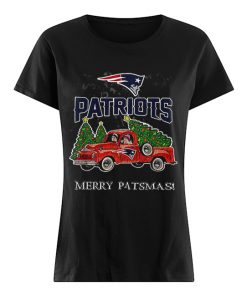 New England Patriots truck merry patsmas Christmas  Classic Women's T-shirt