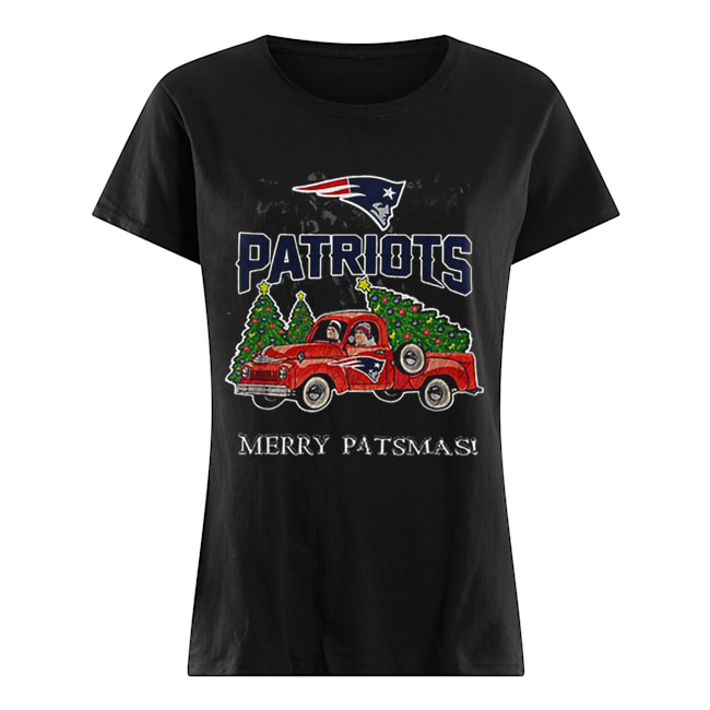 New England Patriots truck merry patsmas Christmas Classic Women's T-shirt