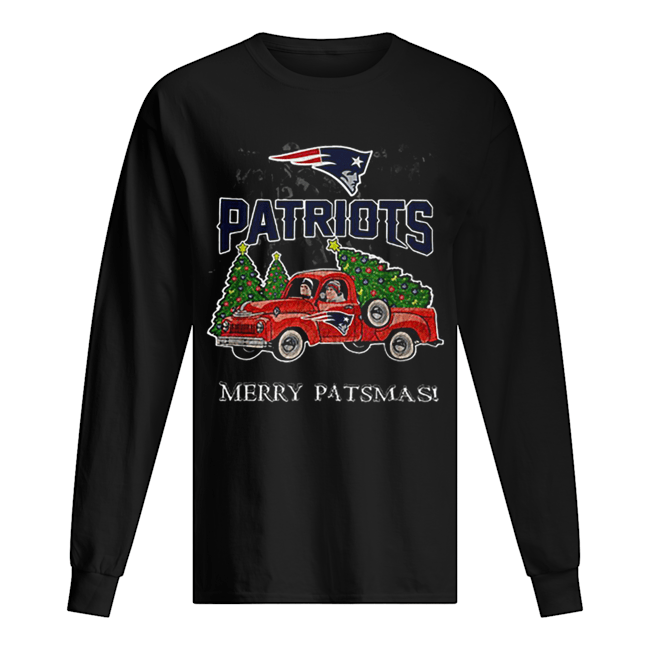 New England Patriots truck merry patsmas Christmas Long Sleeved T-shirt 