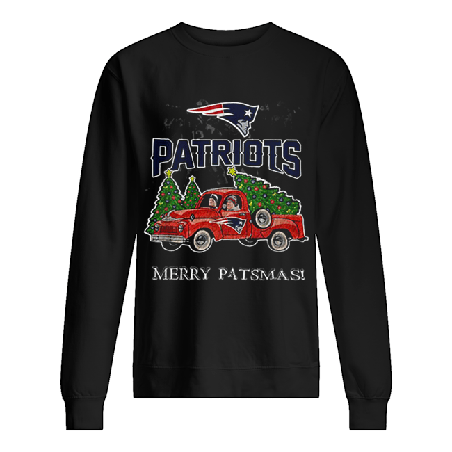 New England Patriots truck merry patsmas Christmas Unisex Sweatshirt