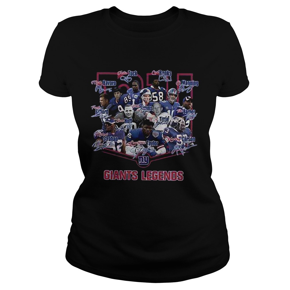 New York Giants legends players signatures Classic Ladies