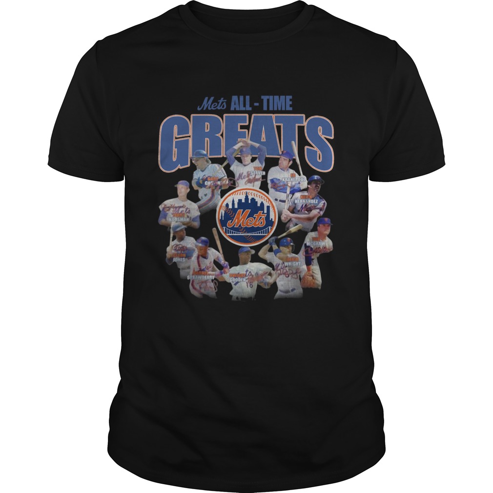 New York Mets Alltime Greats Players Signatures shirt