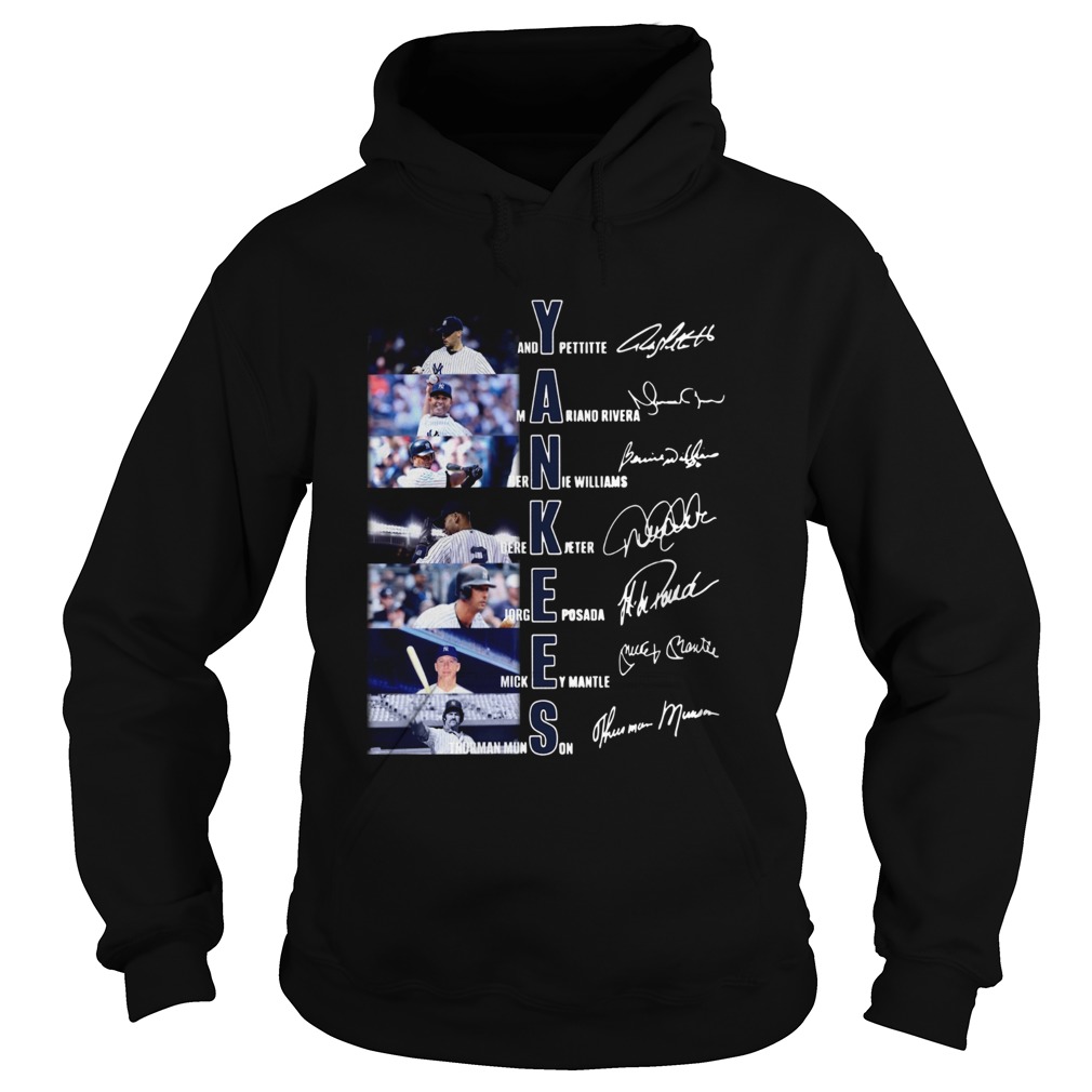 New York Yankees Andy Pettitte Mariano Rivera Bernie Williams Gerk Jeter Jorge Posada Mickey Mantle Hoodie