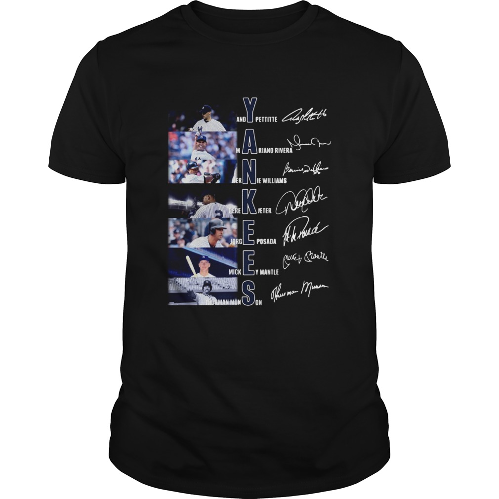 New York Yankees Andy Pettitte Mariano Rivera Bernie Williams Gerk Jeter Jorge Posada Mickey Mantle