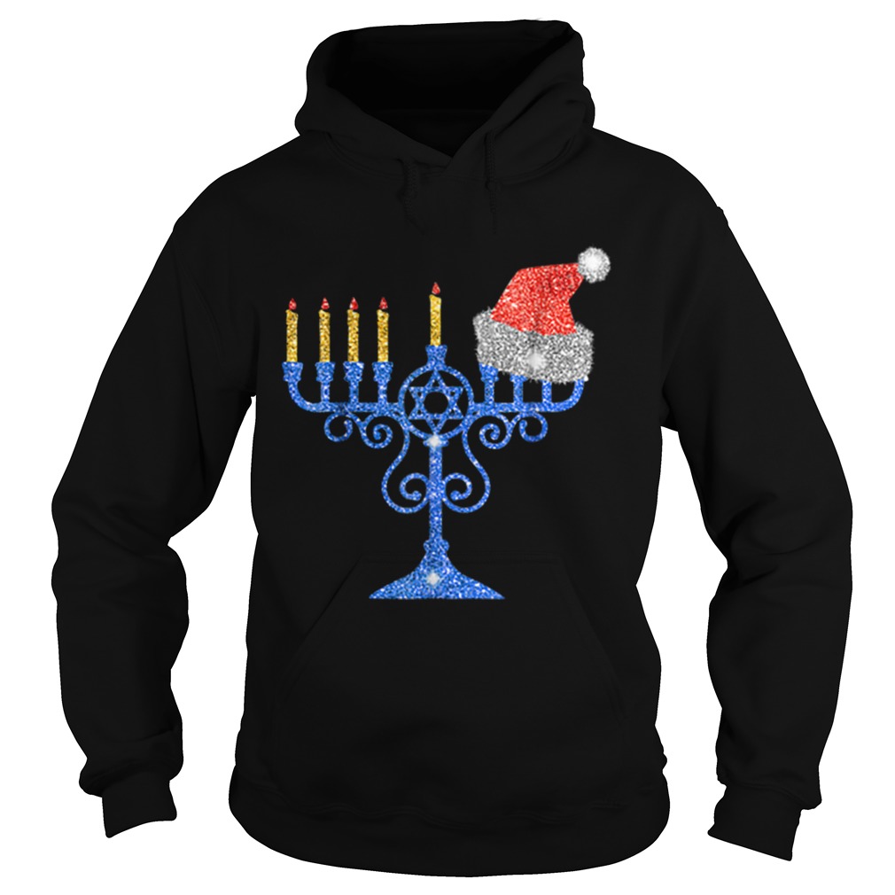 Nice Chrismukkah Hannukah Santa Hat Funny Christmas Hoodie