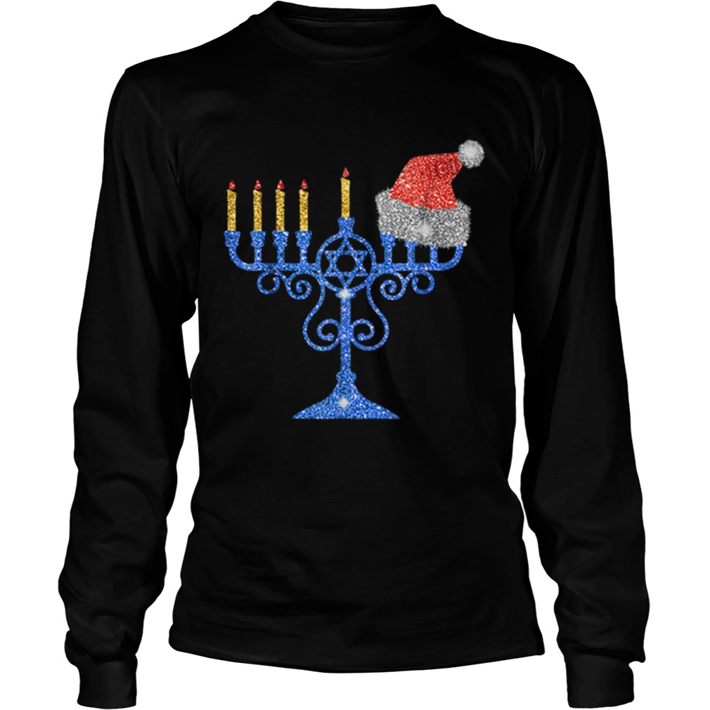 Nice Chrismukkah Hannukah Santa Hat Funny Christmas LongSleeve