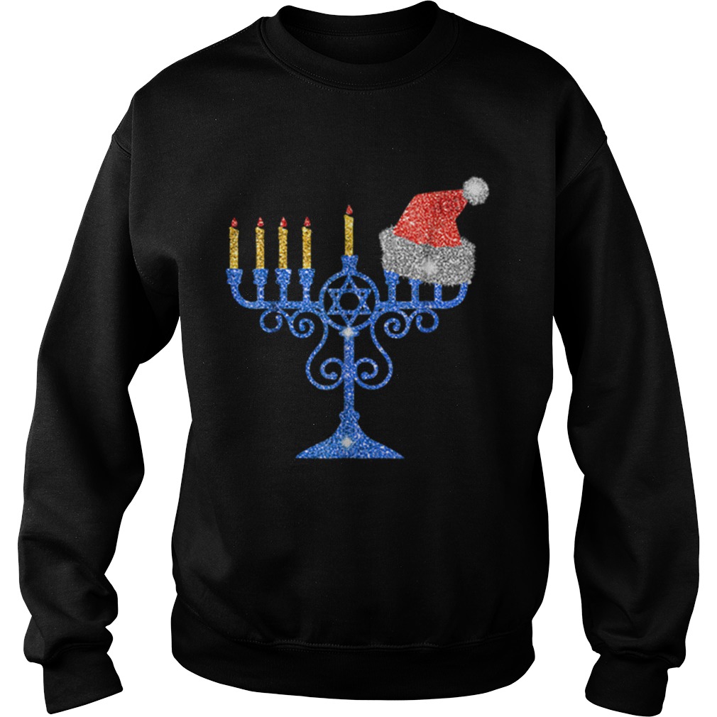 Nice Chrismukkah Hannukah Santa Hat Funny Christmas Sweatshirt